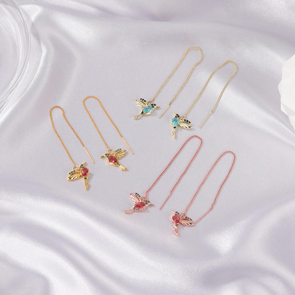 Jewelry Little Bird | Elegant Crystal Pendant Earring Jewelry - Aspire Shop