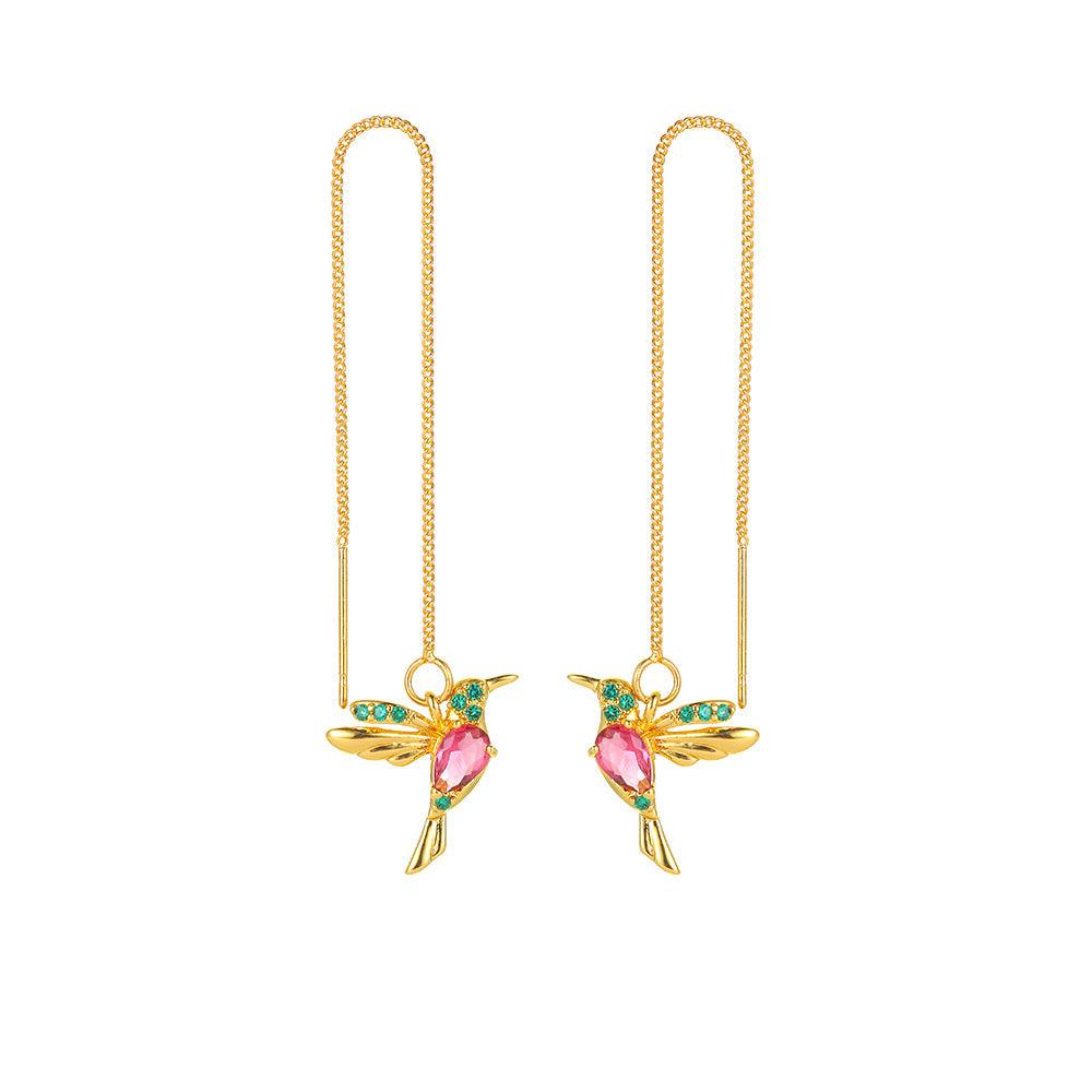 Jewelry Little Bird | Elegant Crystal Pendant Earring Jewelry - Aspire Shop