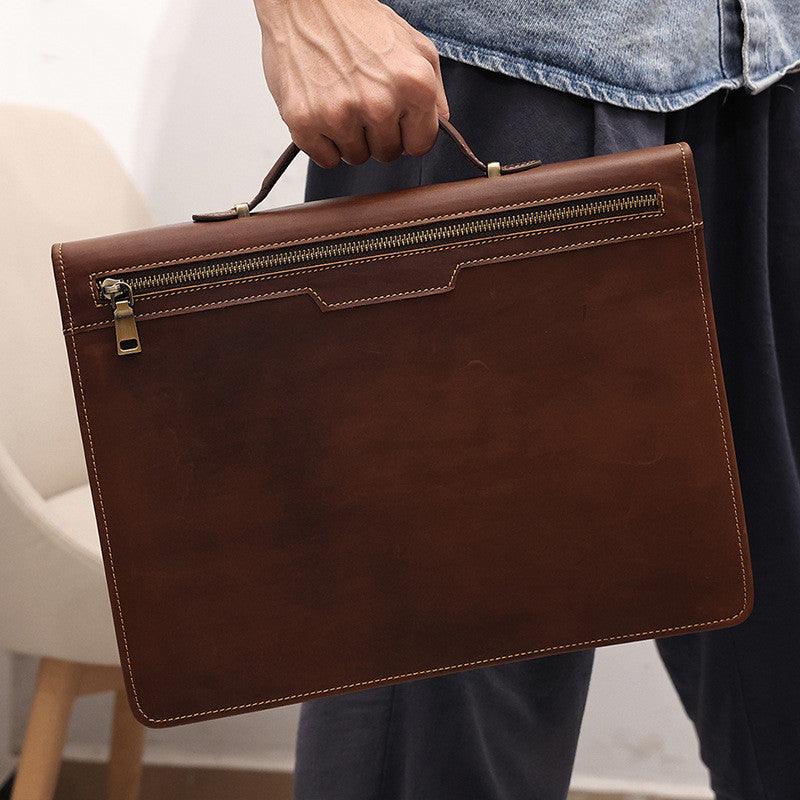 Leather 13.3 Inch Laptop Bag | Vintage style Briefcase | High quality leather - Aspire Shop