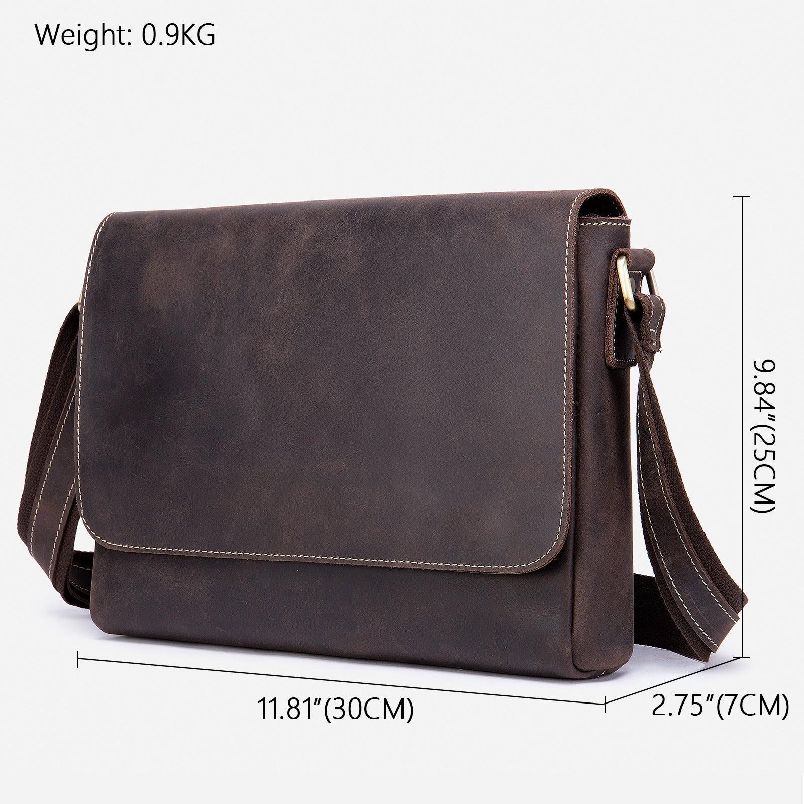 Leather Shoulder Bag Retro Messenger Bag - Aspire Shop