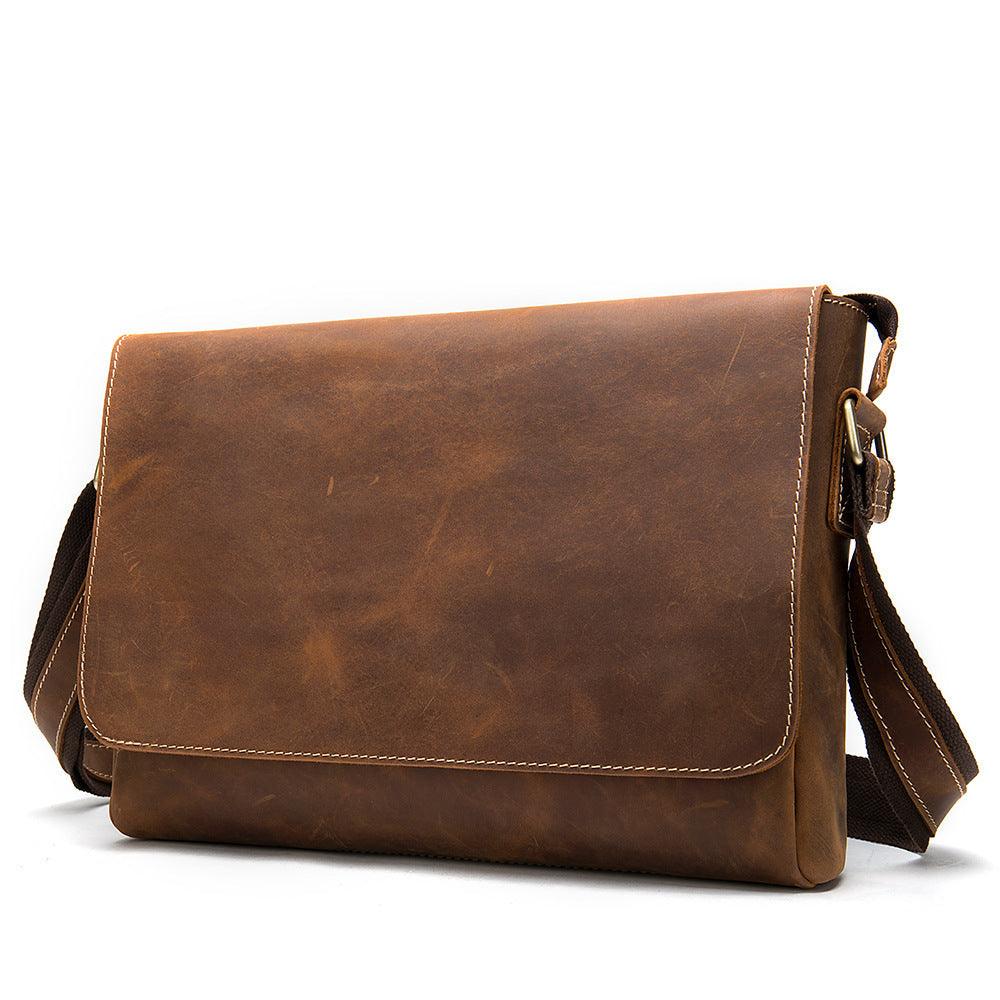 Leather Shoulder Bag Retro Messenger Bag - Aspire Shop