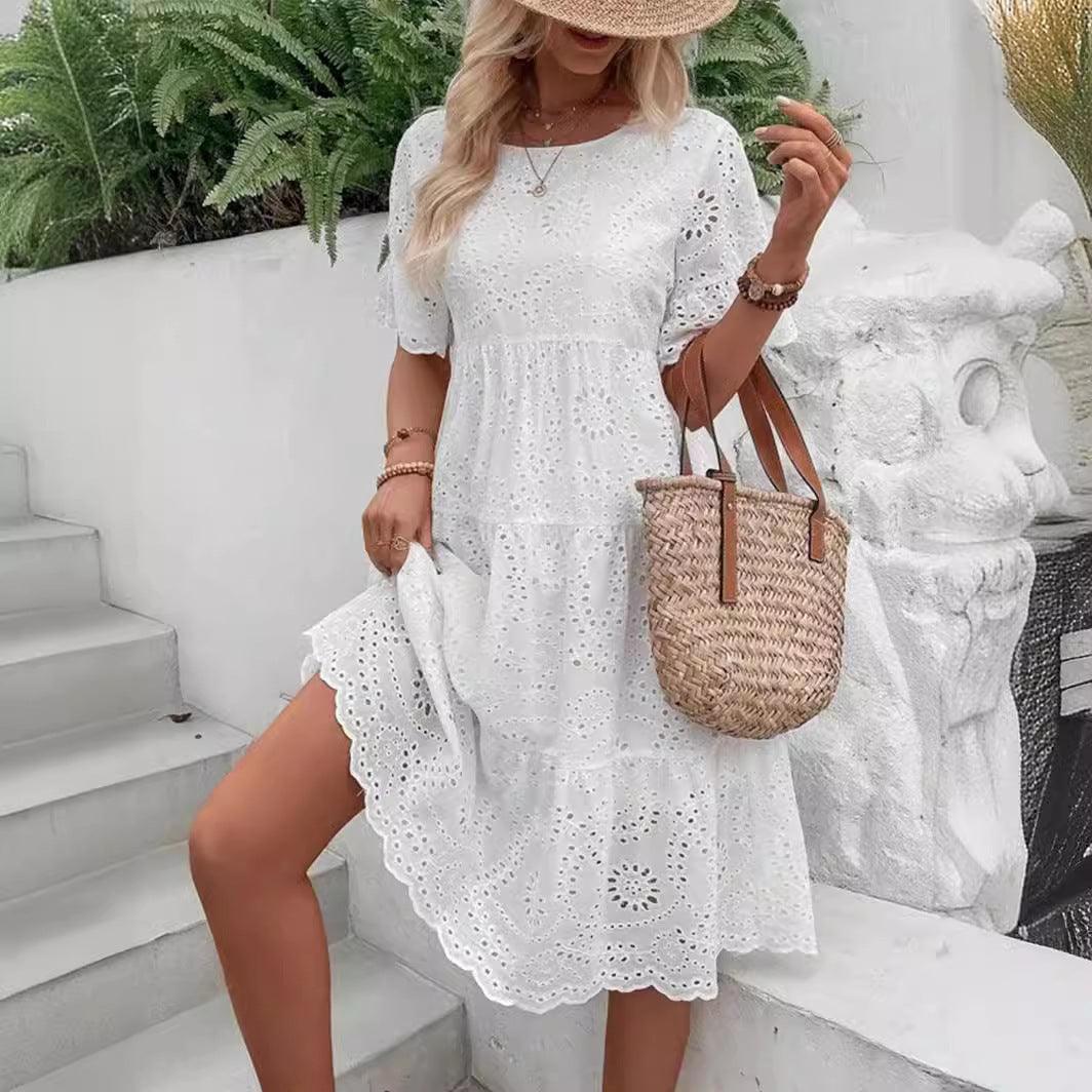 Luxurious Embroidery Dress™ | Exclusive cotton Spring and Summer dress ⭐⭐⭐⭐⭐ - Aspire Shop