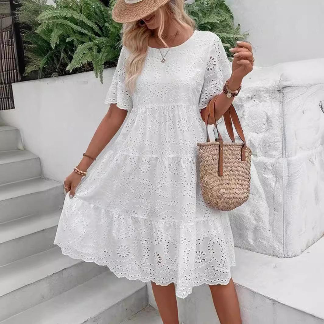 Luxurious Embroidery Dress™ | Exclusive cotton Spring and Summer dress ⭐⭐⭐⭐⭐ - Aspire Shop