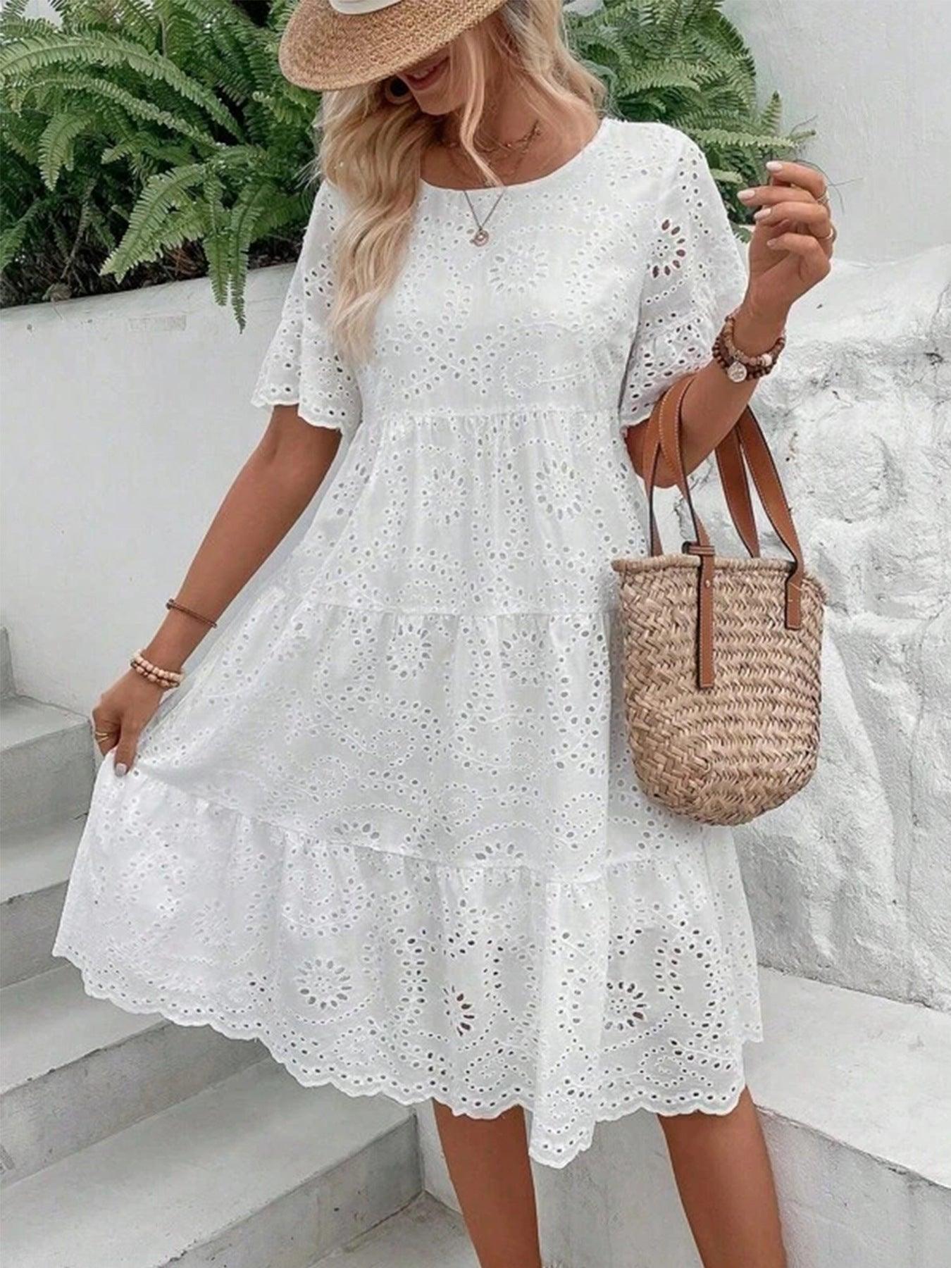 Luxurious Embroidery Dress™ | Exclusive cotton Spring and Summer dress ⭐⭐⭐⭐⭐ - Aspire Shop