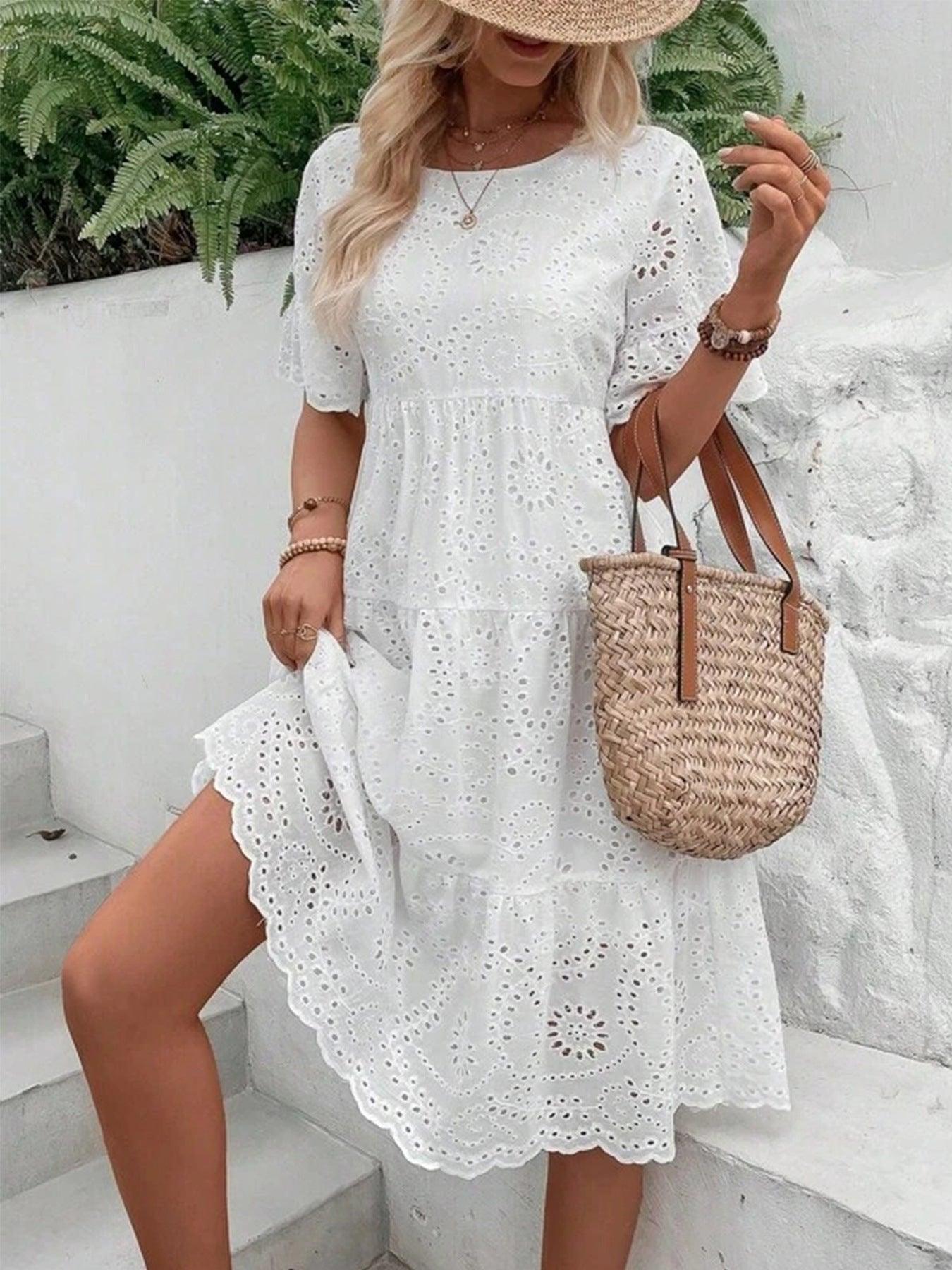 Luxurious Embroidery Dress™ | Exclusive cotton Spring and Summer dress ⭐⭐⭐⭐⭐ - Aspire Shop