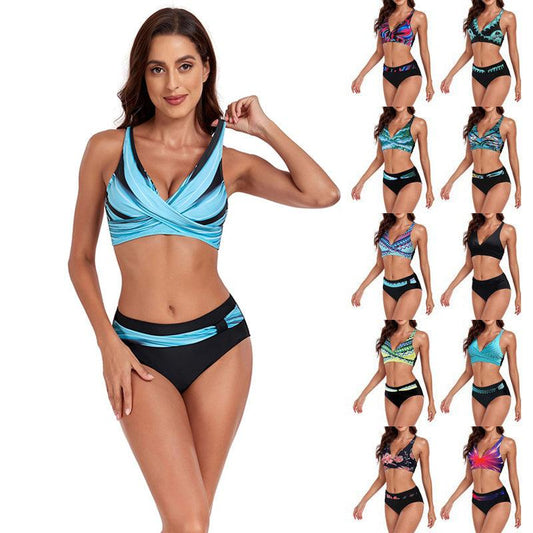 New Beach Split Swimsuit Summer Lady Sexy Halter Bikini - Aspire Shop