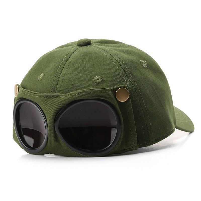 Pilot Hat Personalized Glasses Peaked Cap - Aspire Shop