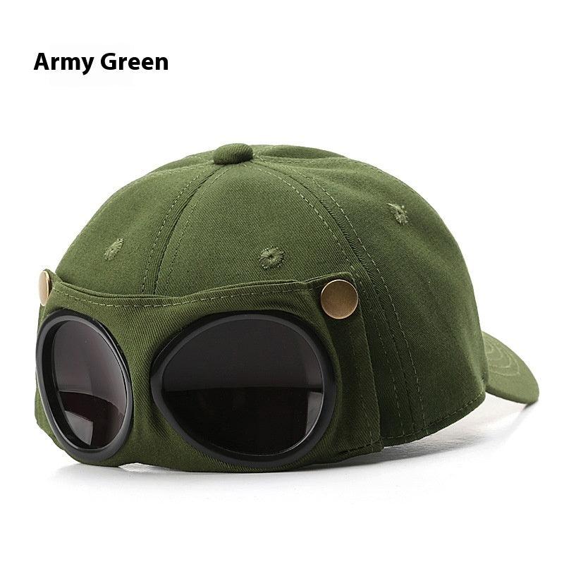 Pilot Hat Personalized Glasses Peaked Cap - Aspire Shop