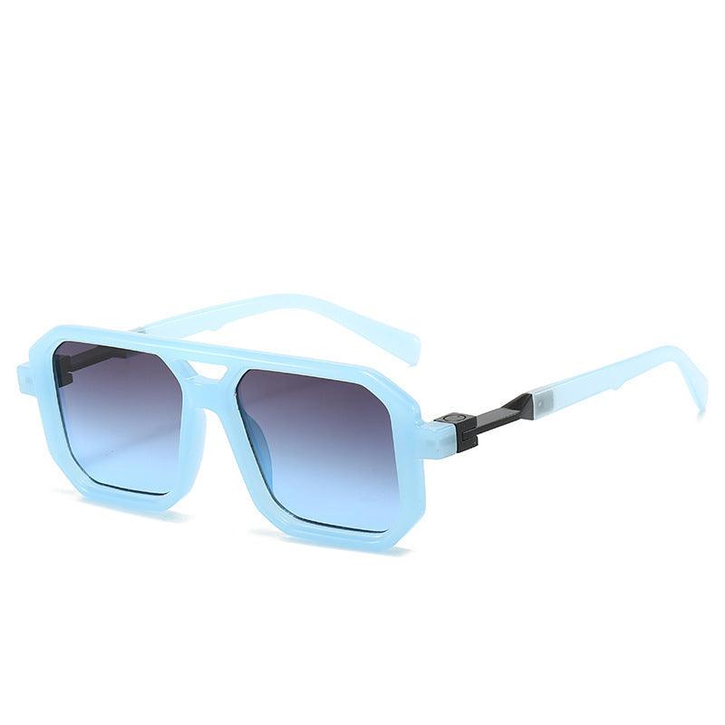 Retro Double Beam Pilot Catwalk Light Luxury Sunglasses - Aspire Shop