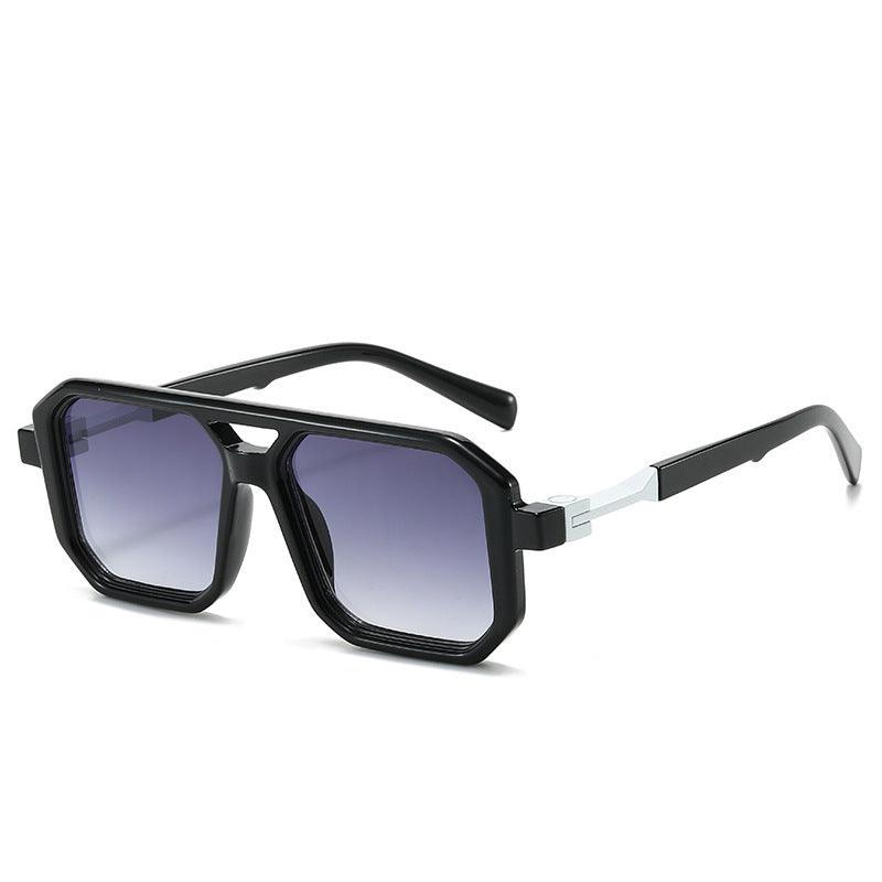 Retro Double Beam Pilot Catwalk Light Luxury Sunglasses - Aspire Shop