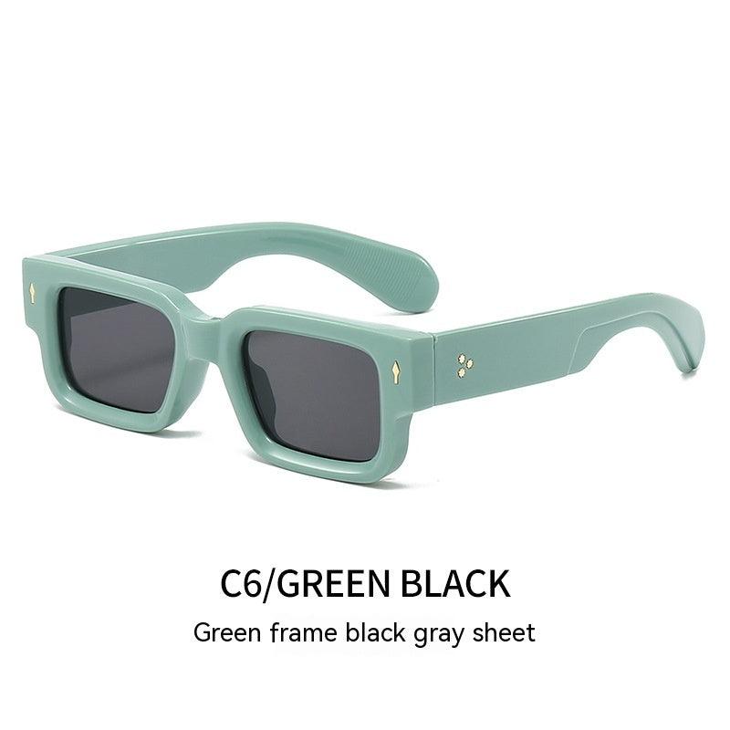 Rivets Thick Frame PC Sunglasses - Aspire Shop