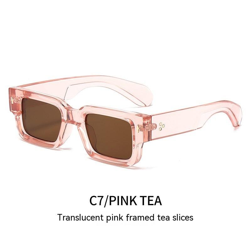 Rivets Thick Frame PC Sunglasses - Aspire Shop