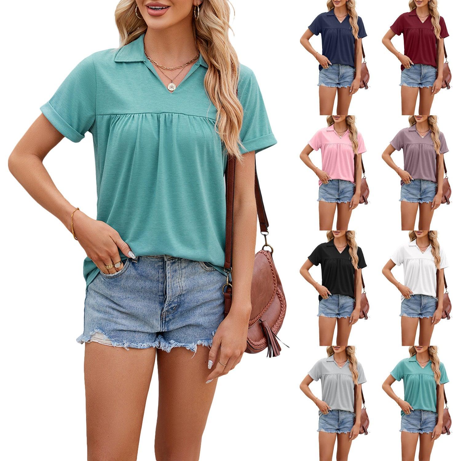 Short-sleeved T-shirt Summer Loose Top | Comfortable - Aspire Shop