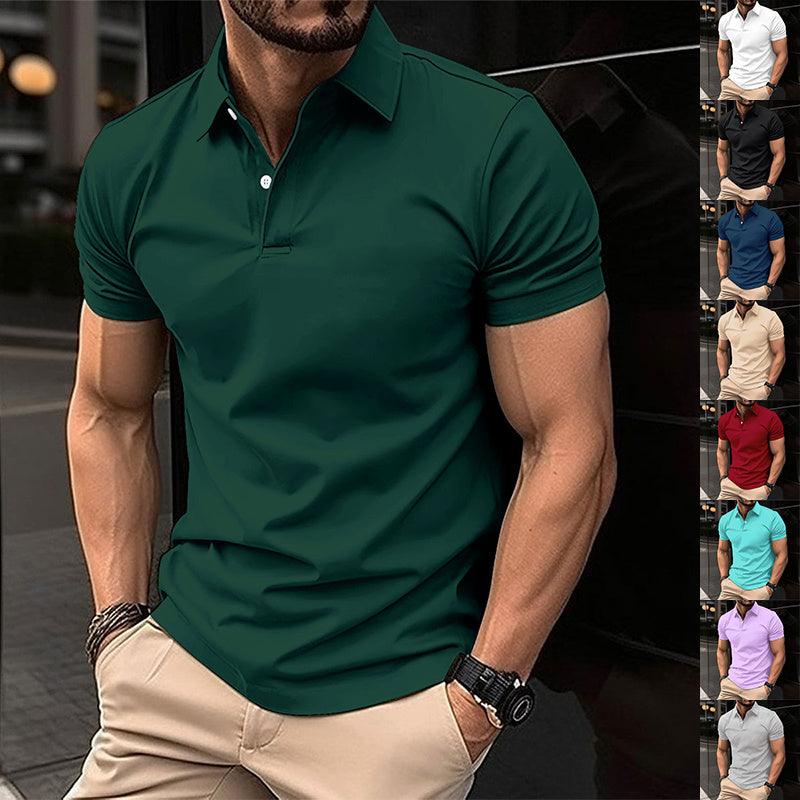 Summer Short Sleeve Polo Shirt | Comfortable, cotton mixed polo - Aspire Shop