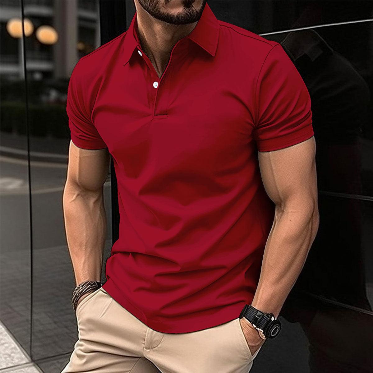 Summer Short Sleeve Polo Shirt | Comfortable, cotton mixed polo - Aspire Shop