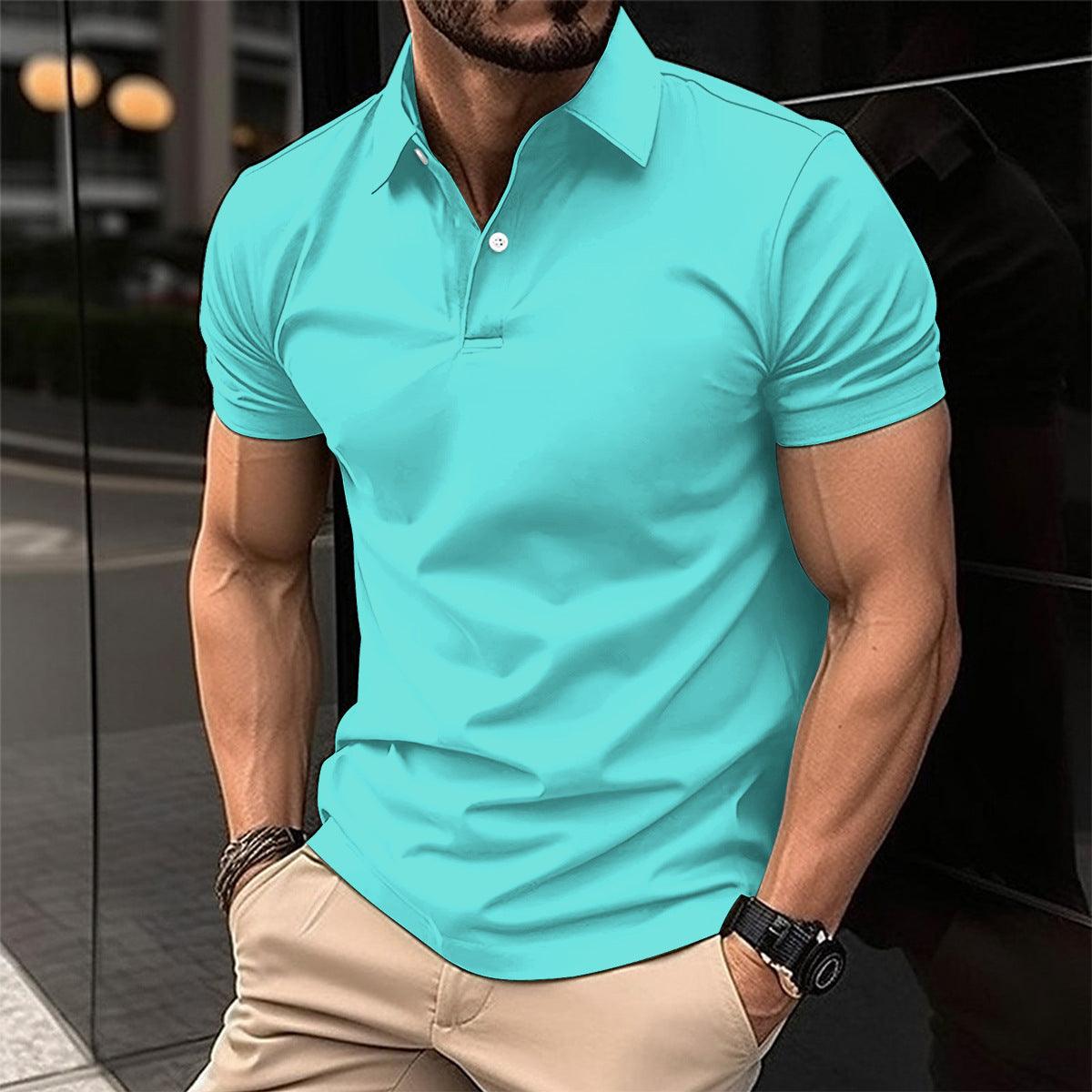 Summer Short Sleeve Polo Shirt | Comfortable, cotton mixed polo - Aspire Shop