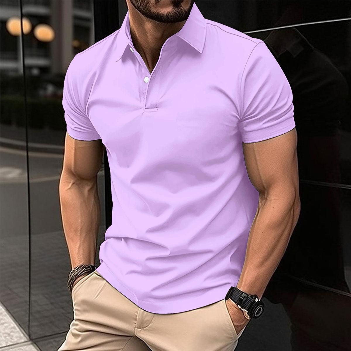 Summer Short Sleeve Polo Shirt | Comfortable, cotton mixed polo - Aspire Shop