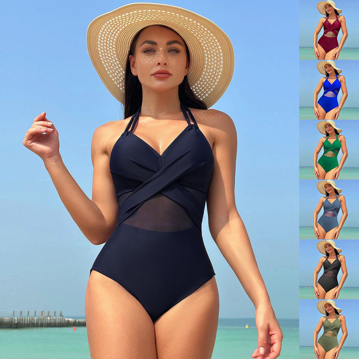 Summer Swimsuit Cross-strap Design™ 😍| High quality Comfortable ⭐⭐⭐⭐⭐ - Aspire Shop