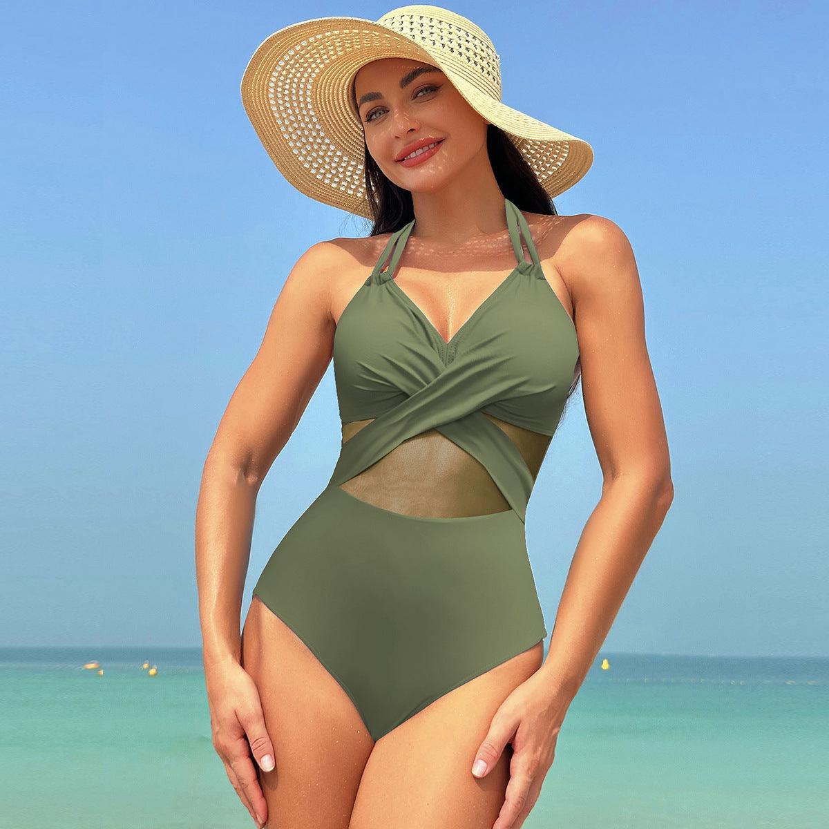 Summer Swimsuit Cross-strap Design™ 😍| High quality Comfortable ⭐⭐⭐⭐⭐ - Aspire Shop