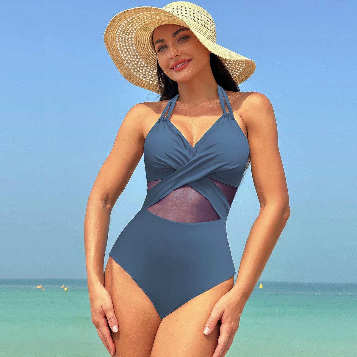 Summer Swimsuit Cross-strap Design™ 😍| High quality Comfortable ⭐⭐⭐⭐⭐ - Aspire Shop